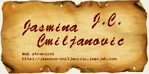 Jasmina Cmiljanović vizit kartica